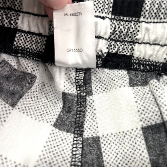Calvin Klein Sleepwear Women’s Size Small Black White‎ Plaid Lounge Pants EUC - Picture 5 of 7